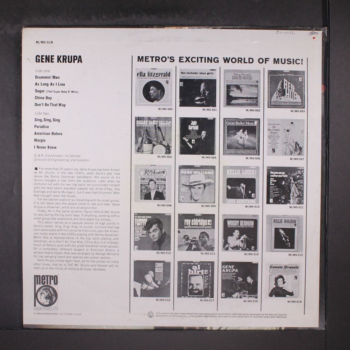 gene krupa by GENE KRUPA
