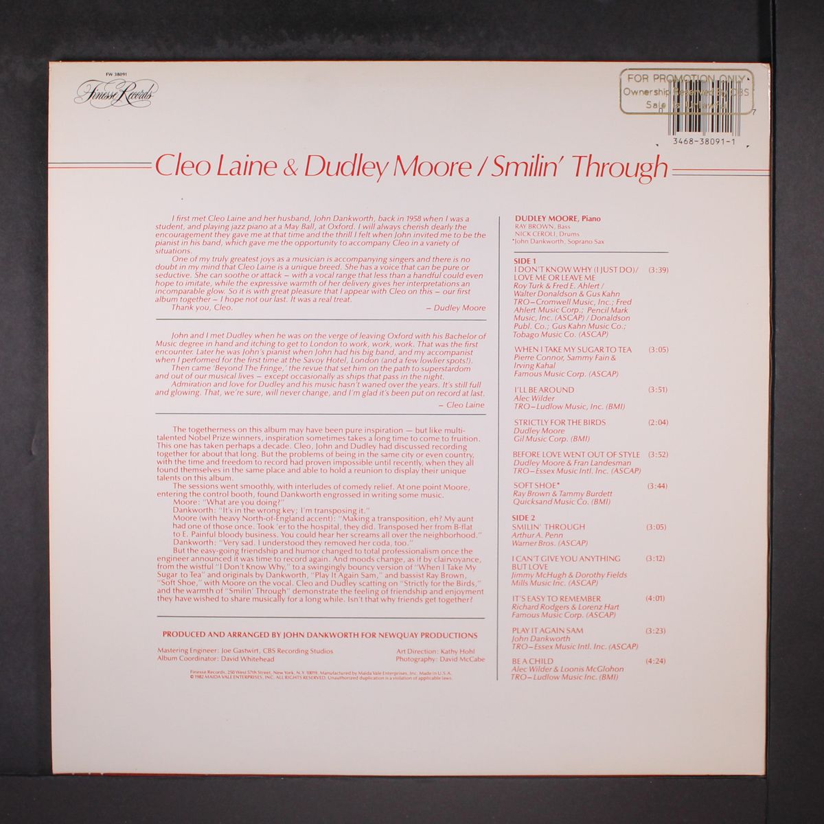 smilin' through by CLEO LAINE & DUDLEY MOORE