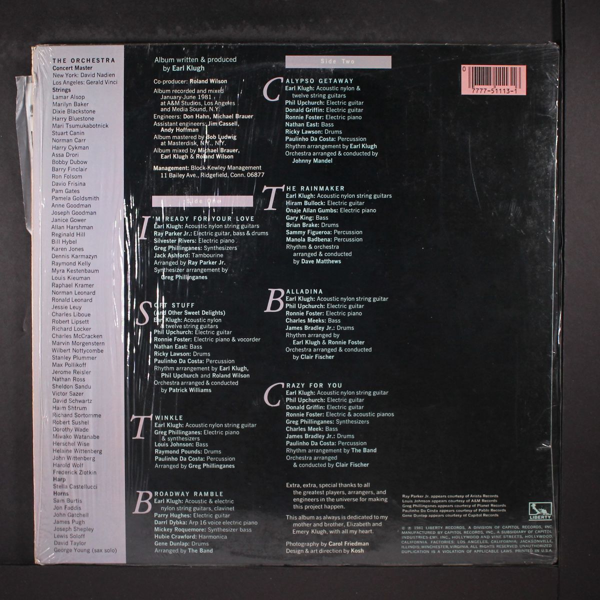 crazy for you by EARL KLUGH