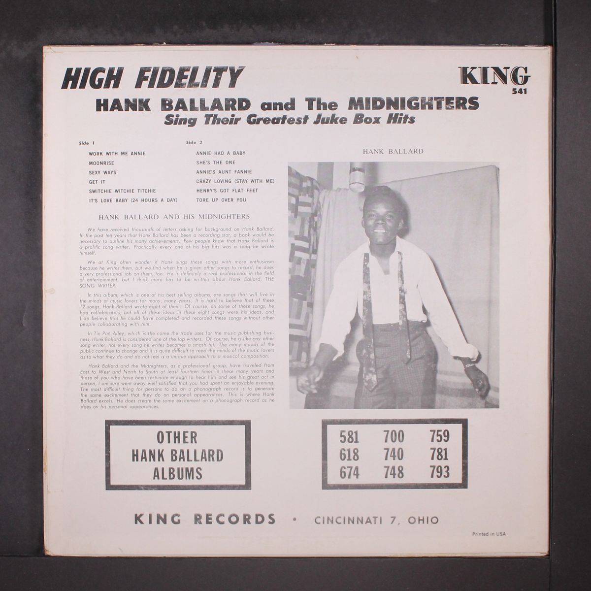 their greatest juke box hits by HANK BALLARD & MIDNIGHTERS