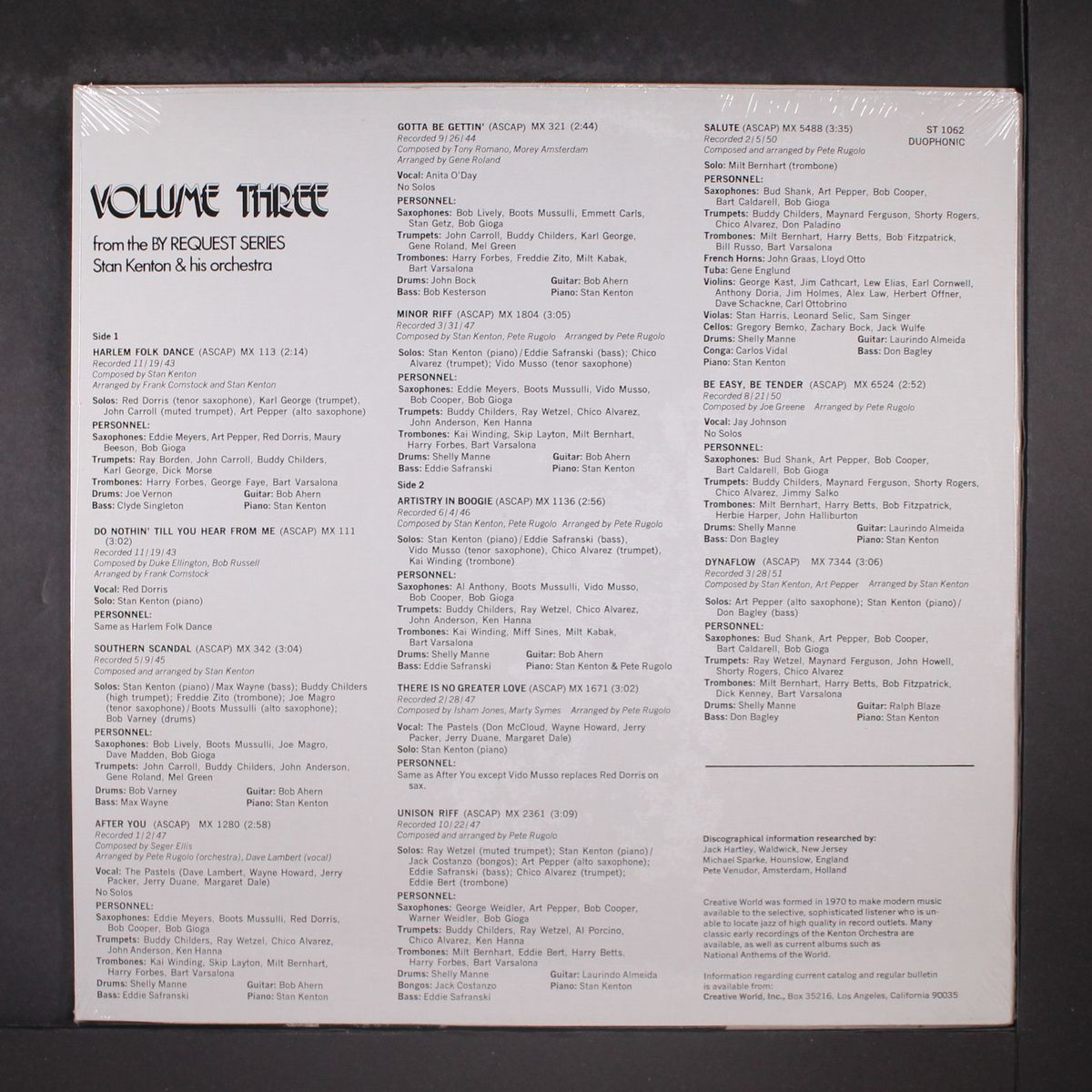 by request, vol. 3 by STAN KENTON