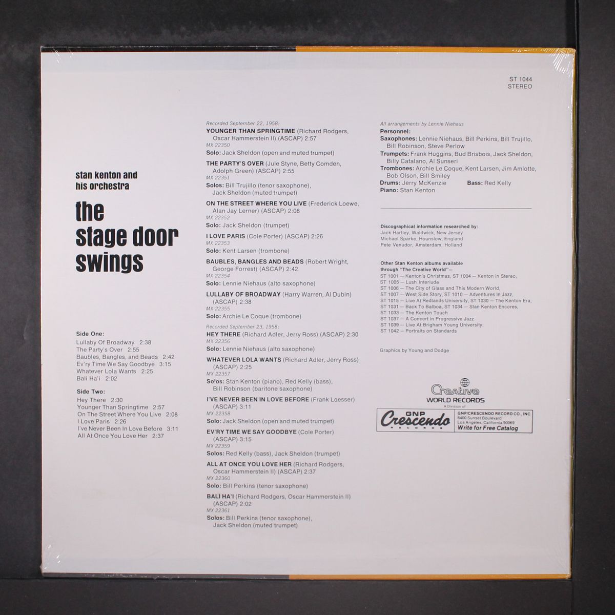the stage door swings by STAN KENTON