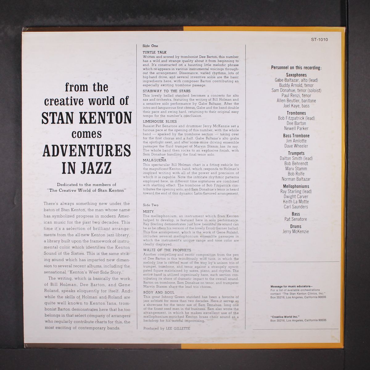adventures in jazz by STAN KENTON