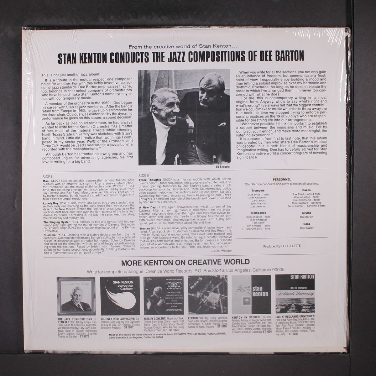 the jazz compositions of dee barton by STAN KENTON