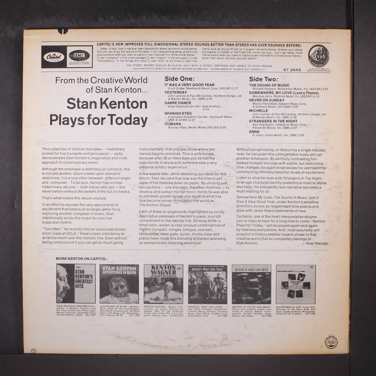 plays for today by STAN KENTON