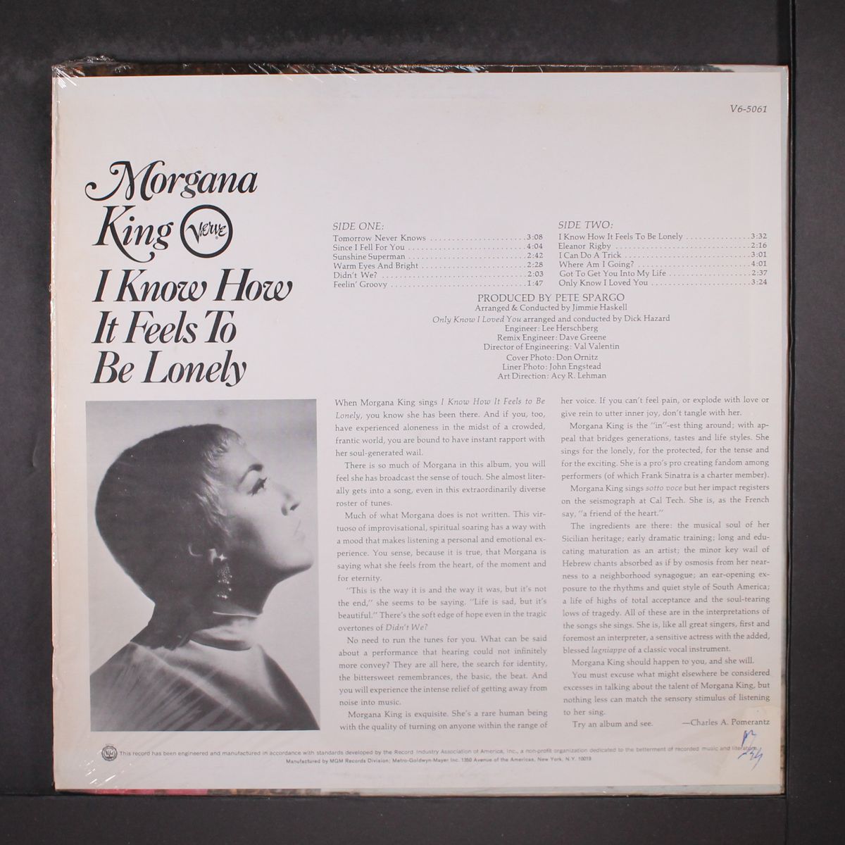 i know how it feels to be lonely by MORGANA KING