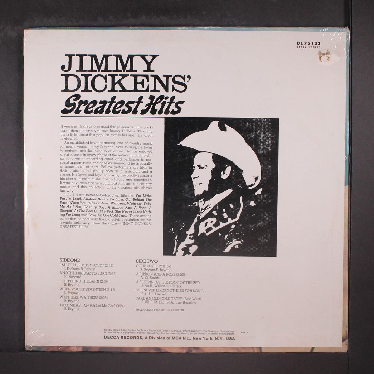 greatest hits by JIMMY DICKENS