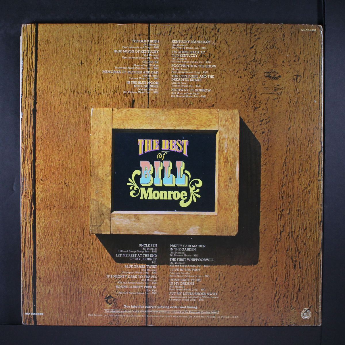 best of bill monroe by BILL MONROE