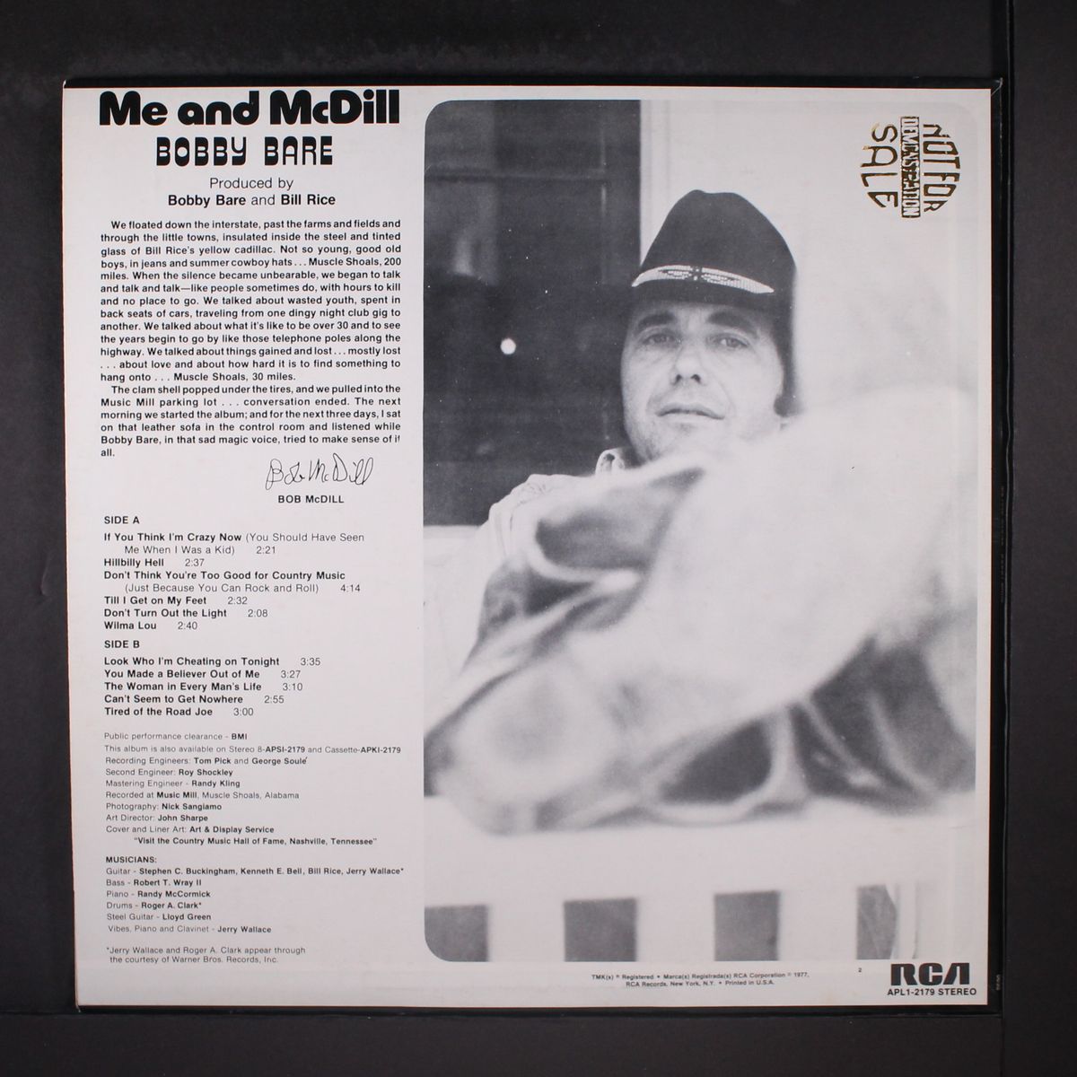 me and mcdill by BOBBY BARE