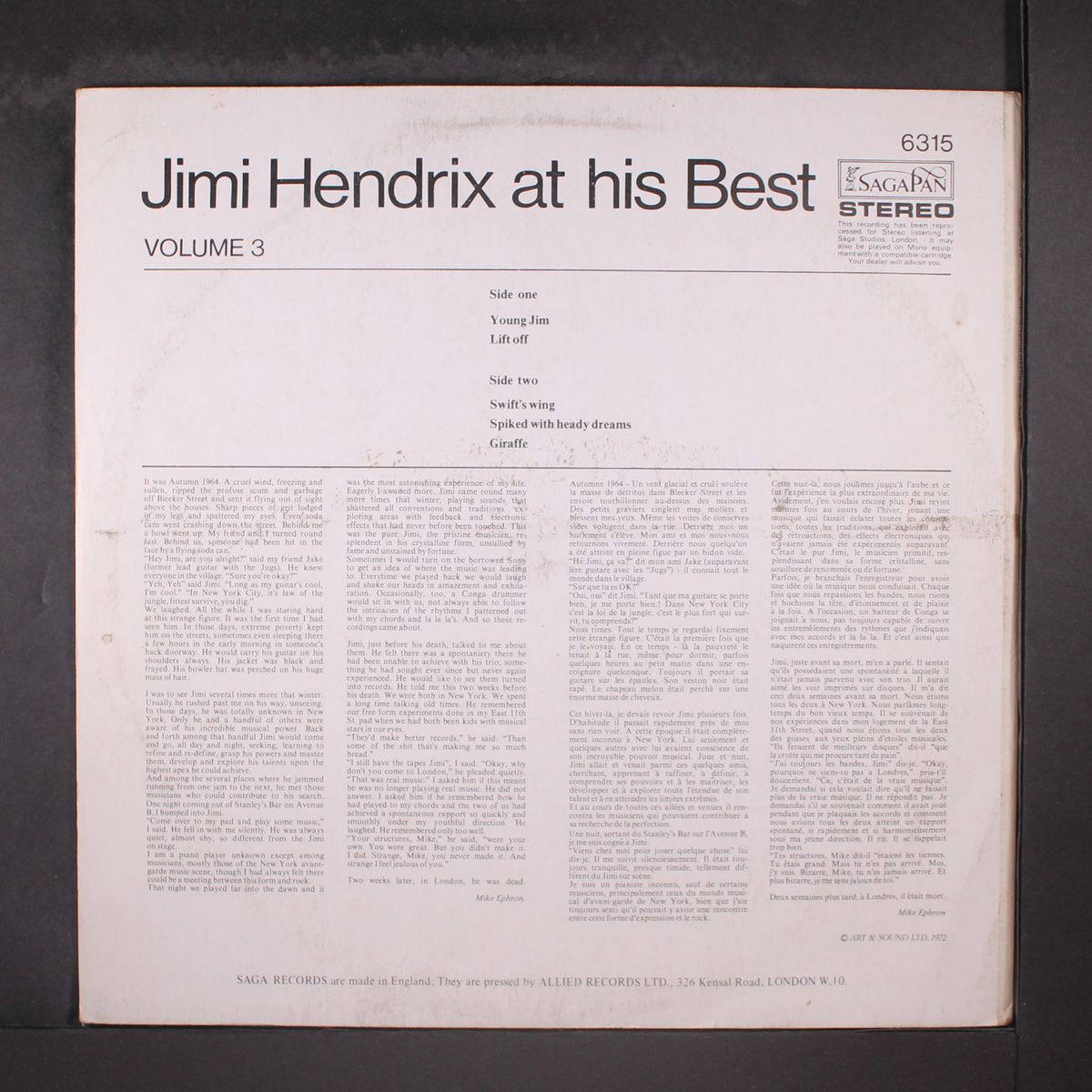 at his best, vol. 3 by JIMI HENDRIX