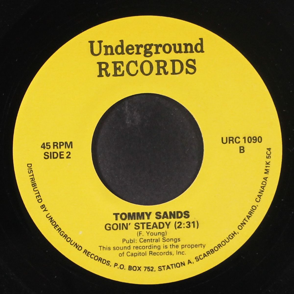 teen-age crush / goin' steady by TOMMY SANDS