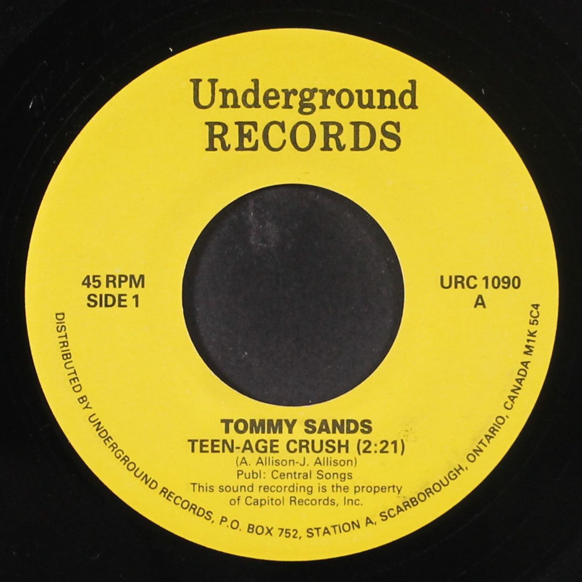 teen-age crush / goin' steady by TOMMY SANDS