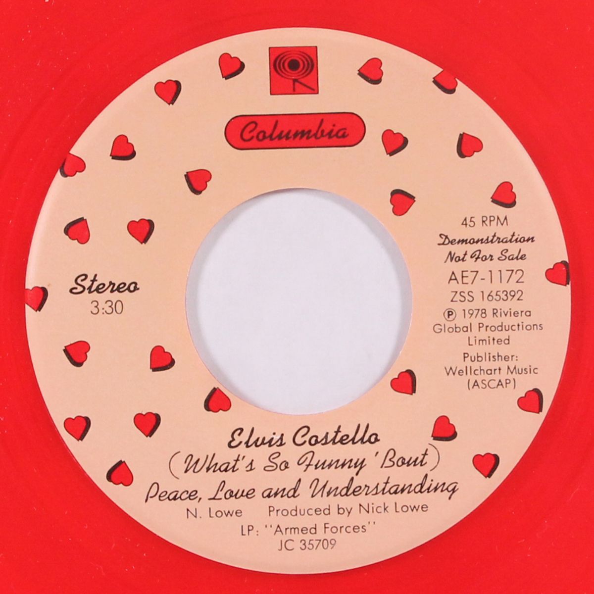 (what's so funny 'bout) peace, love and understanding / my funny valentine by ELVIS COSTELLO
