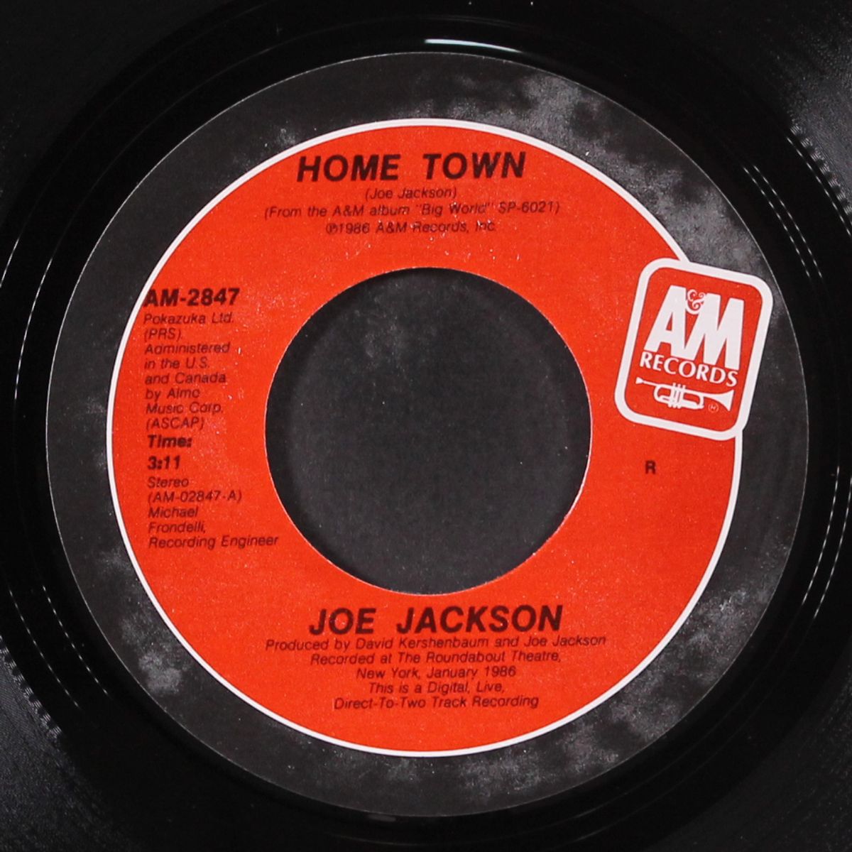 hometown / i'm the man (live) by JOE JACKSON