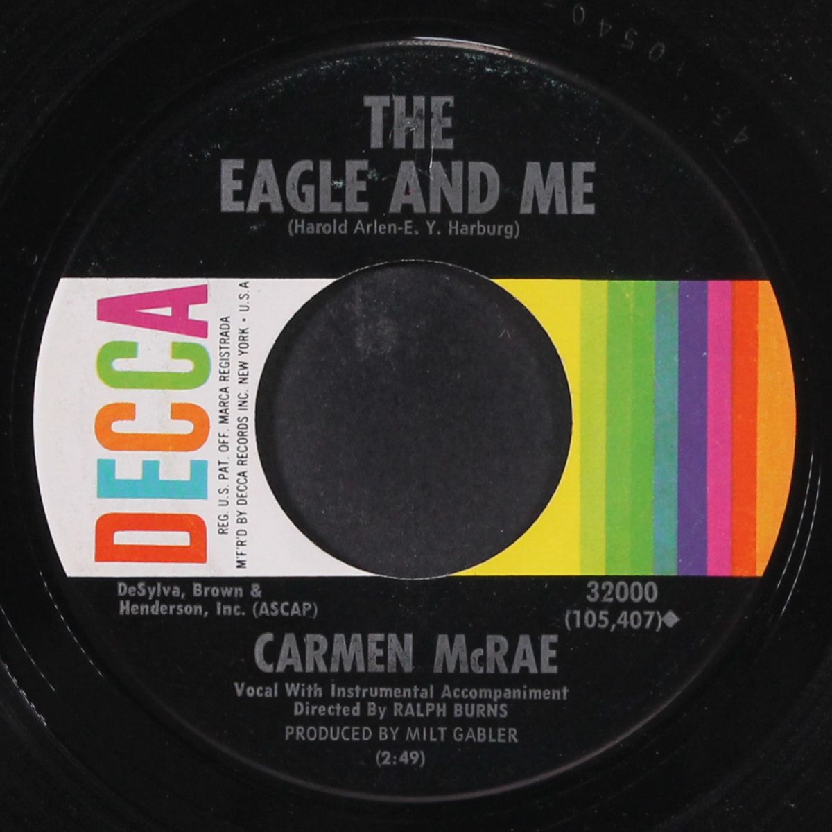 the eagle and me / georgia rose by CARMEN MCRAE