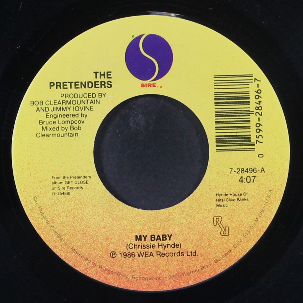 my baby / same by PRETENDERS