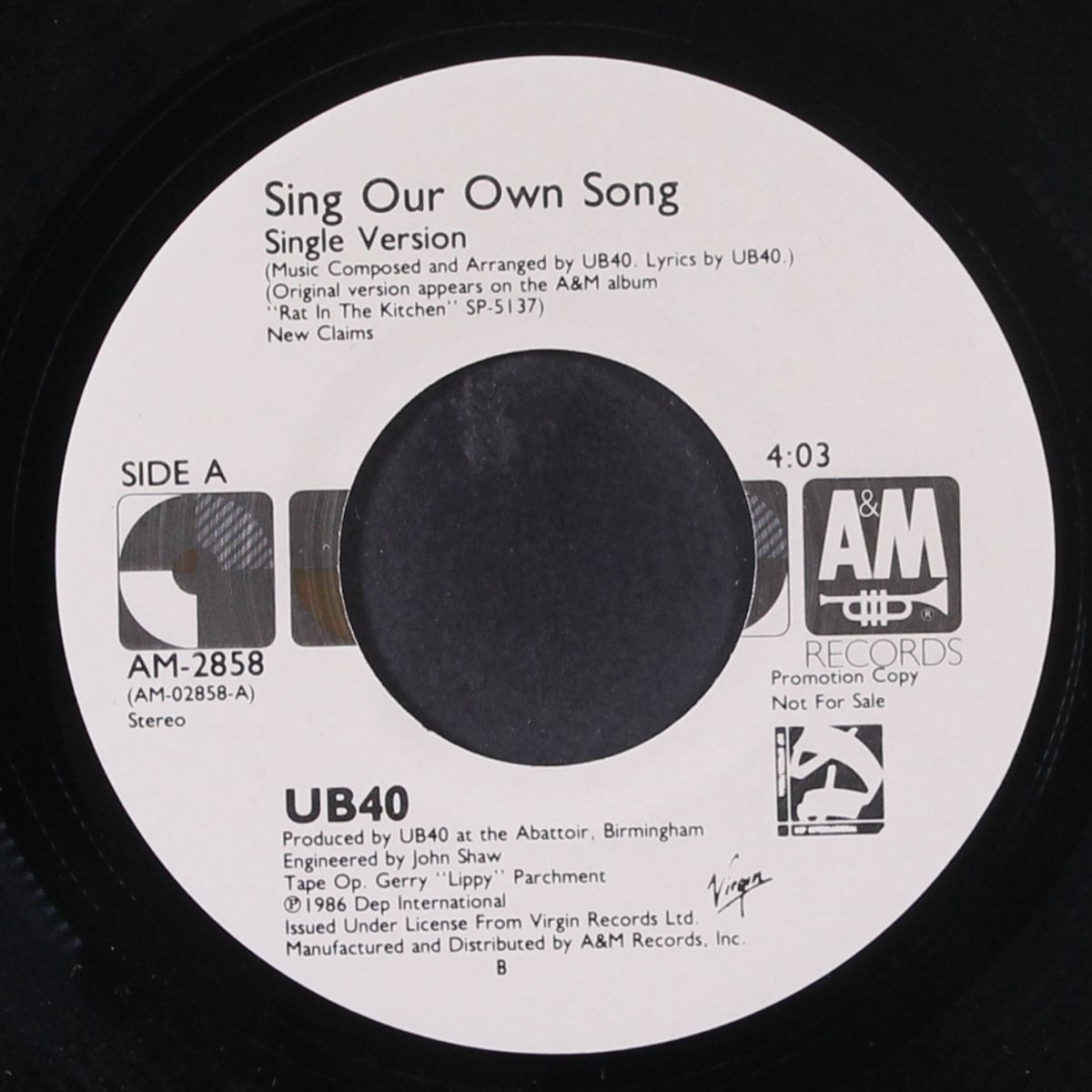 sign our own song by UB40