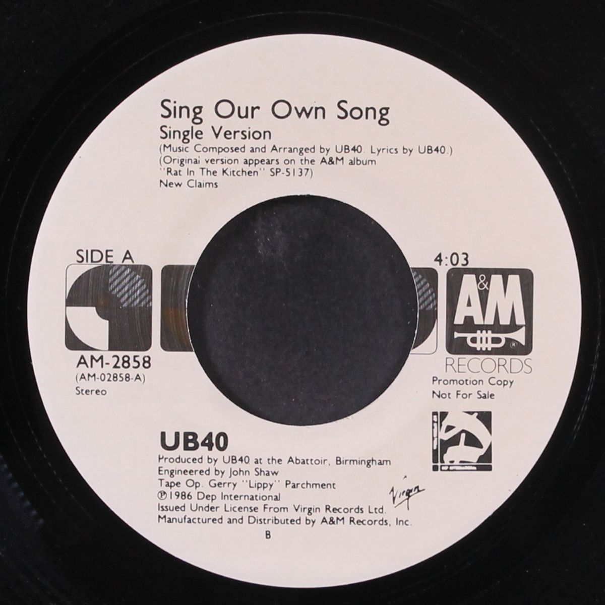 sign our own song by UB40