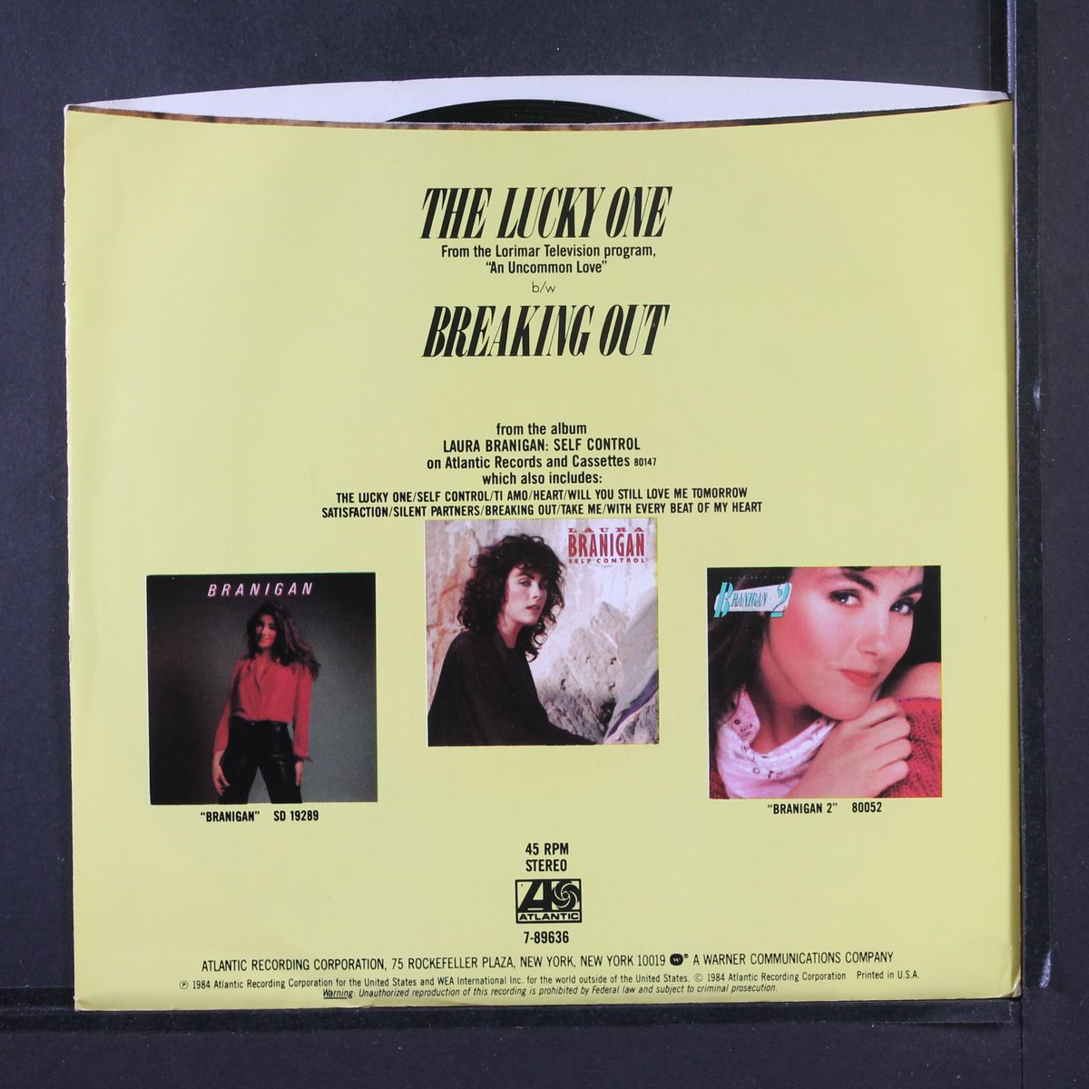 the lucky one / breaking out by LAURA BRANIGAN