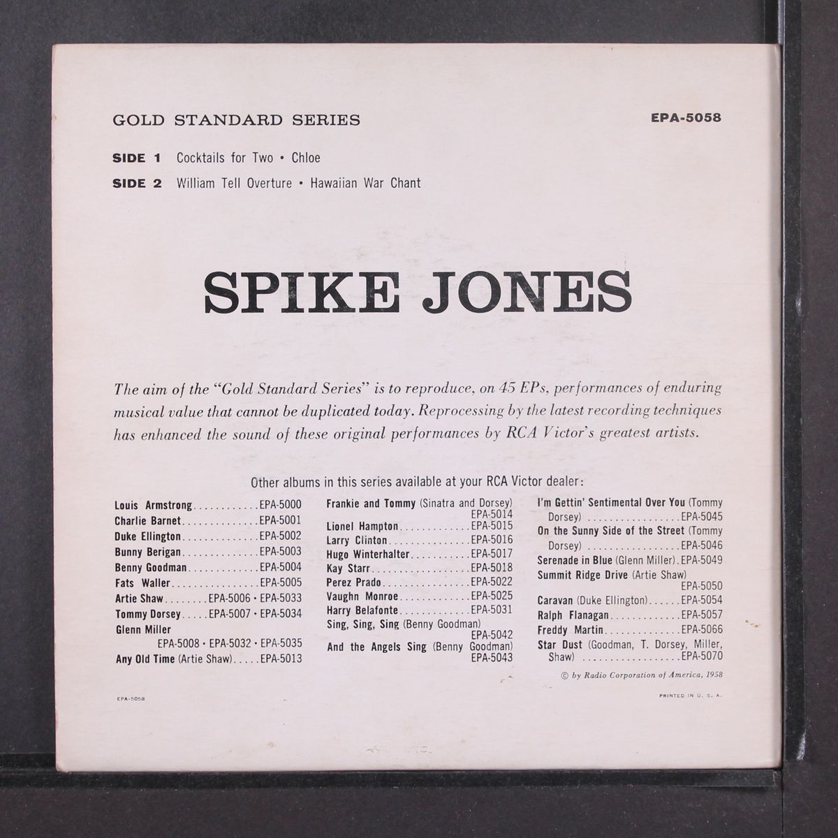 spike jones by SPIKE JONES
