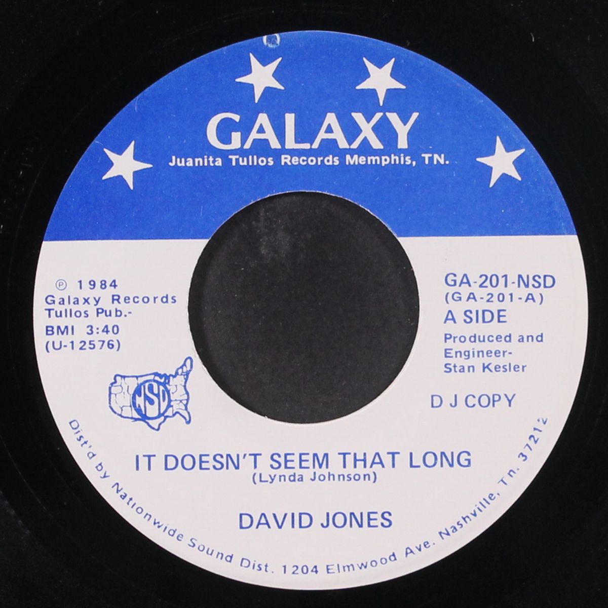 it doesn't seem that long by DAVID JONES