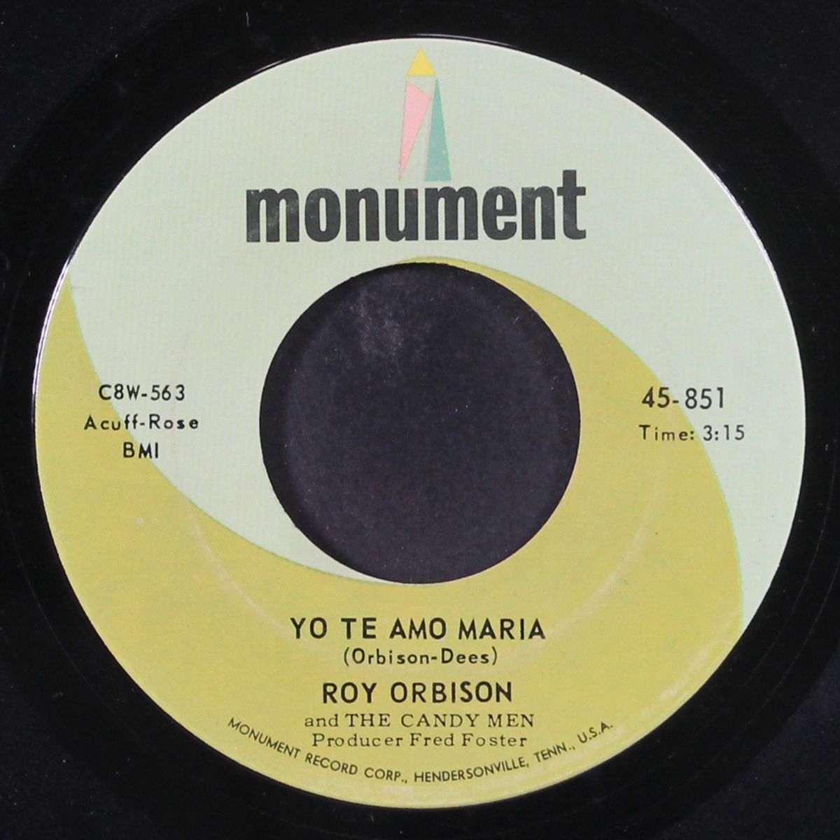 oh' pretty woman / yo te amo maria by ROY ORBISON