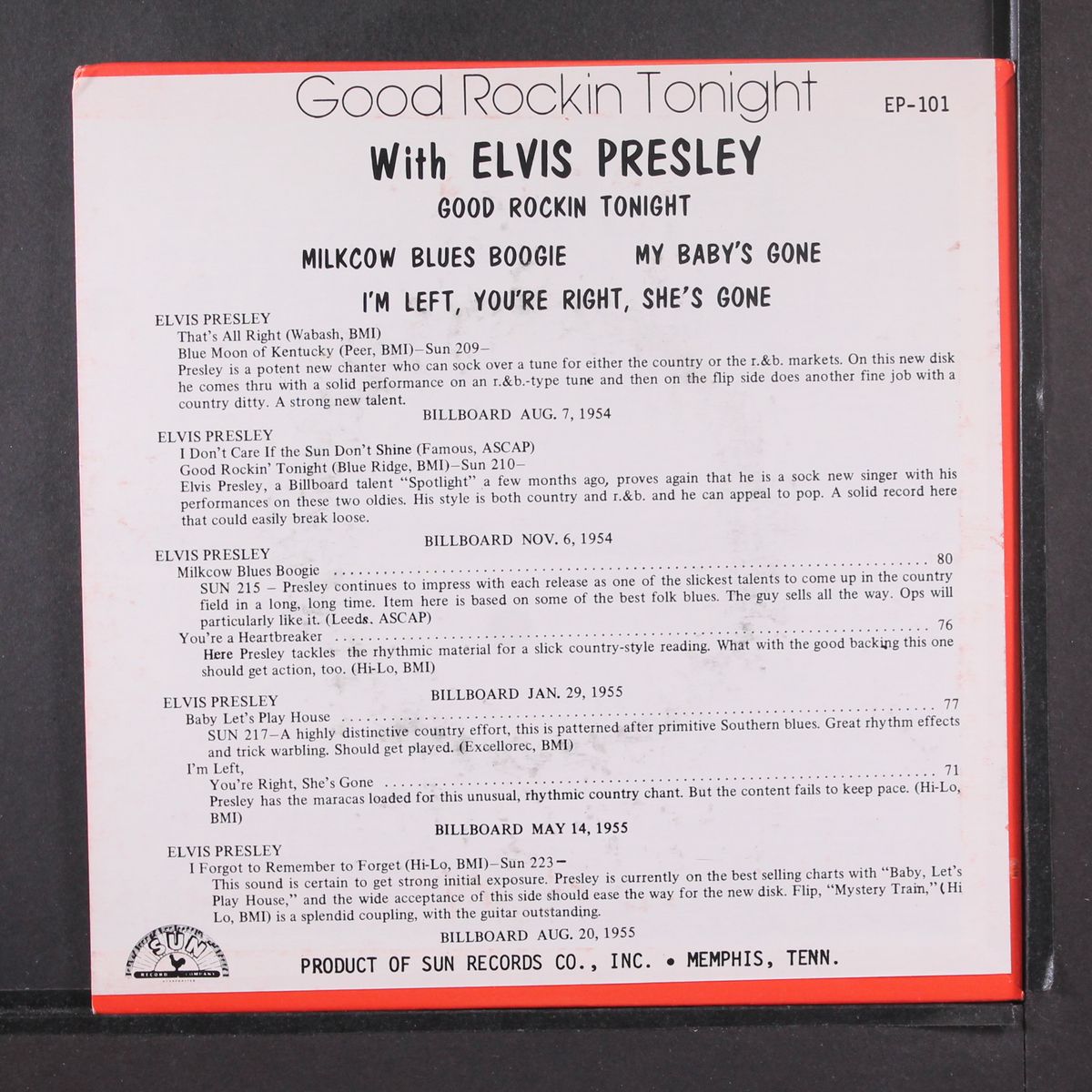 good rockin' tonight by ELVIS PRESLEY