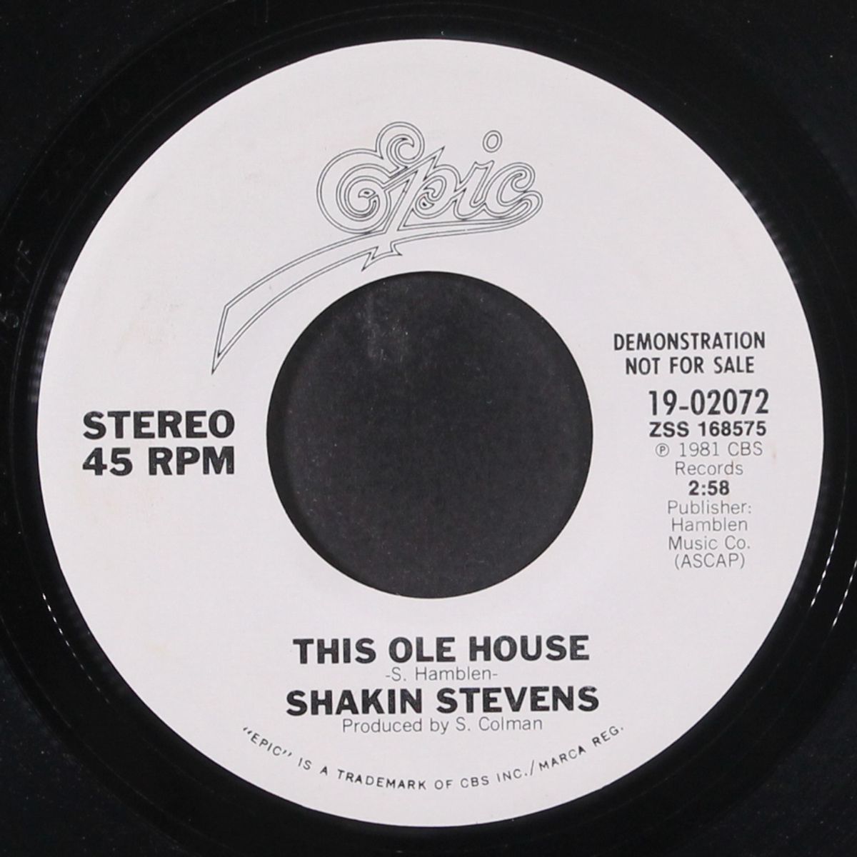 this ole house / same by SHAKIN' STEVENS