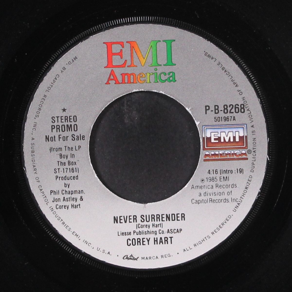 never surrender / same by COREY HART