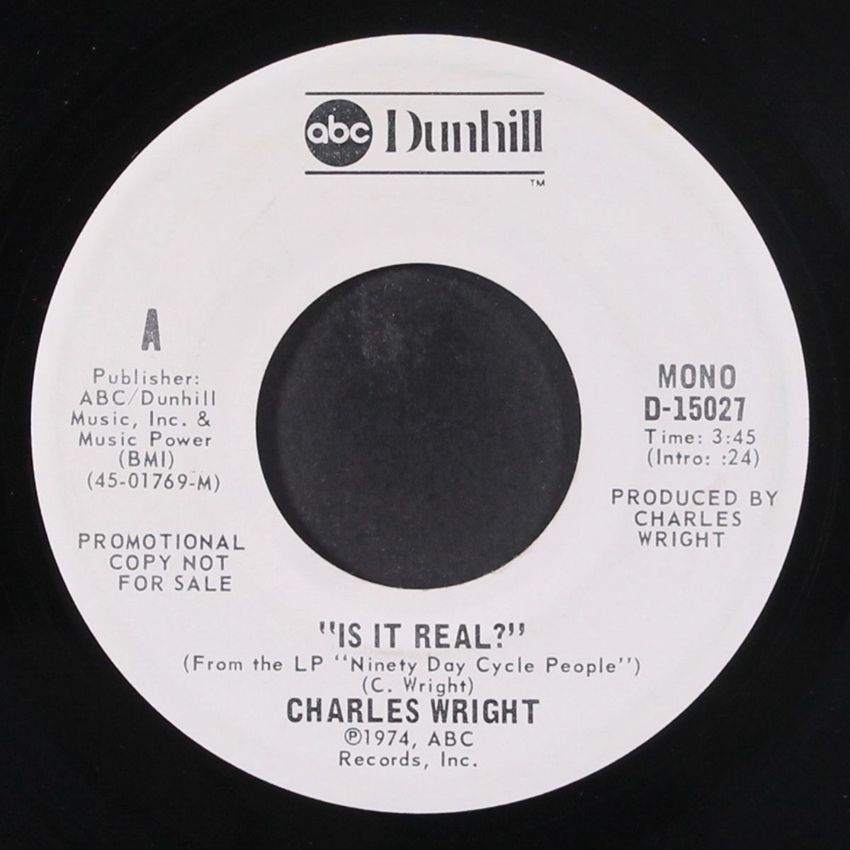 is it real? / mono by CHARLES WRIGHT