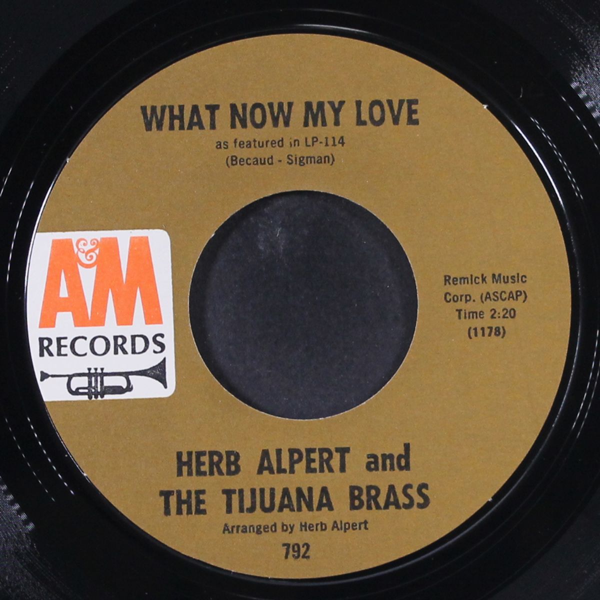 spanish flea / what now my love by HERB ALPERT & TIJUANA BRASS