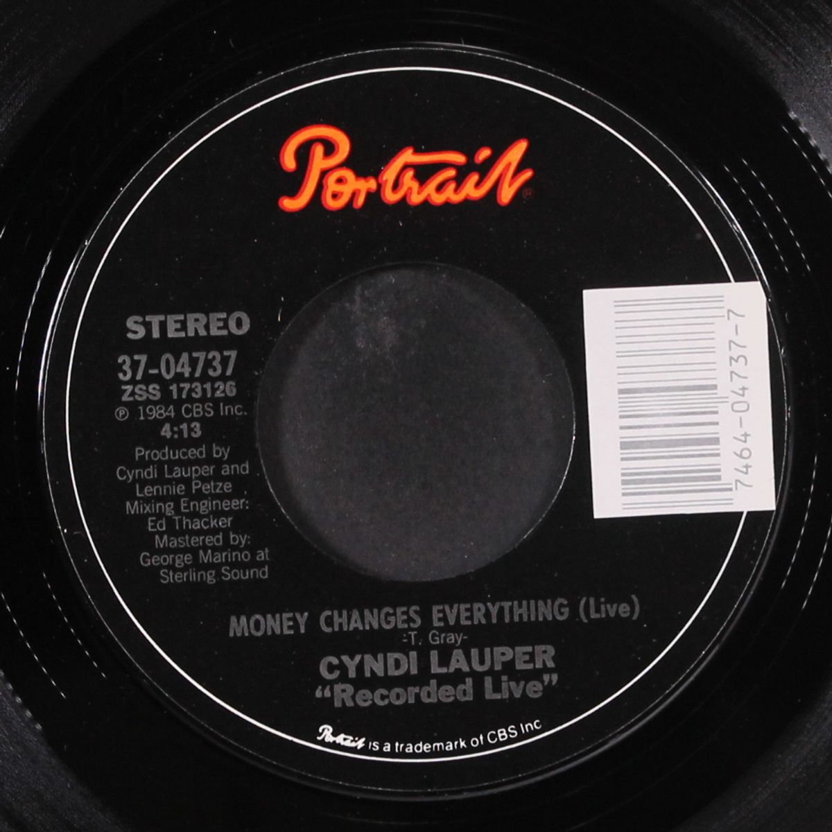 money changes everything / live by CYNDI LAUPER