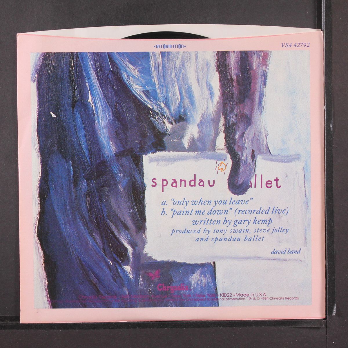 only when you leave / paint me down by SPANDAU BALLET