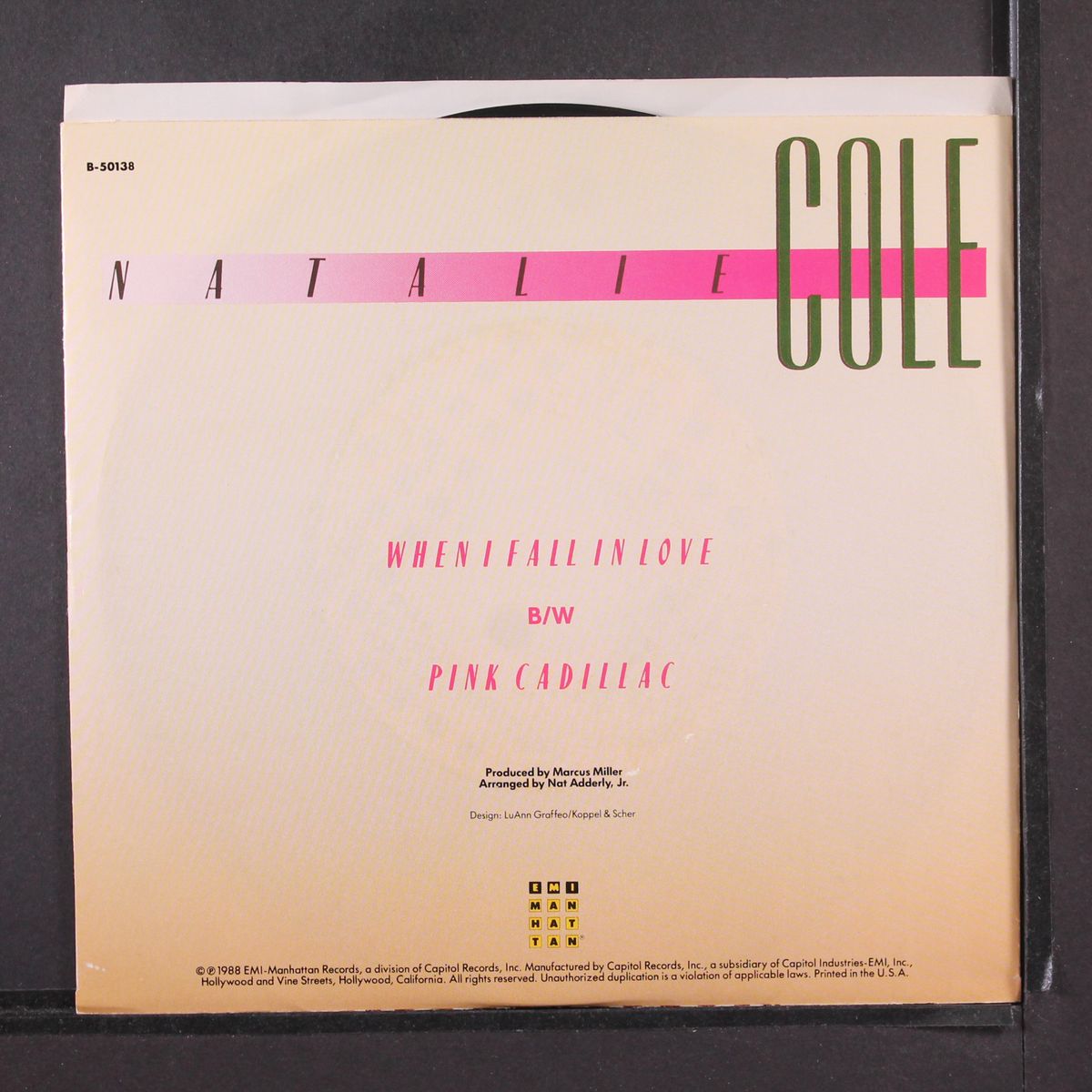 when i fall in love / pink cadillac by NATALIE COLE