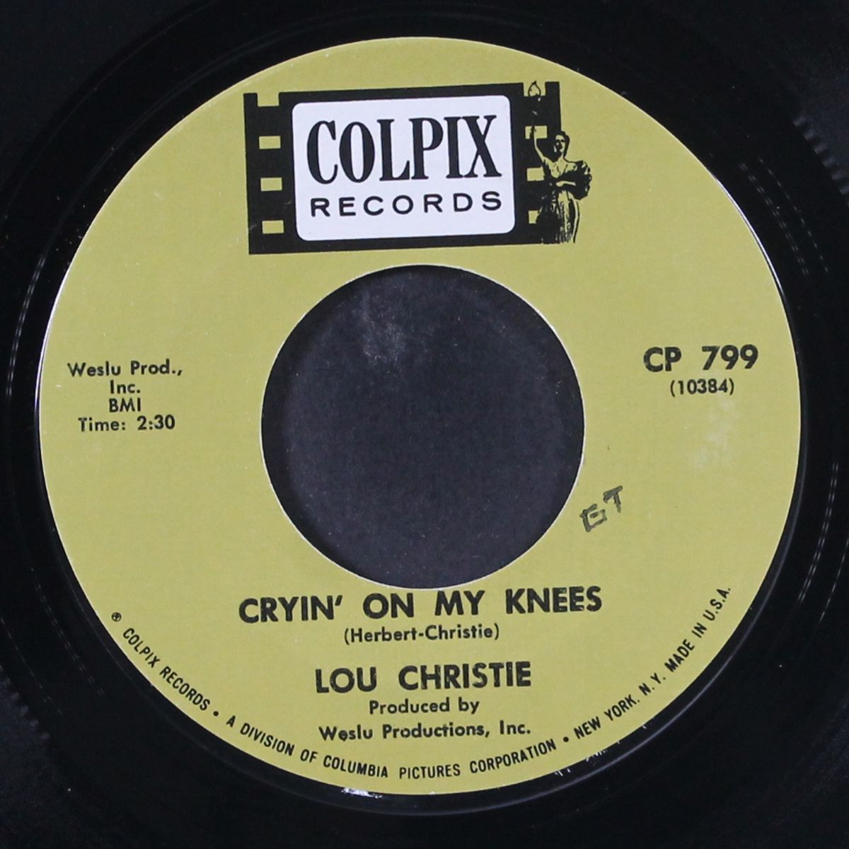 cryin' on my knees / big time by LOU CHRISTIE