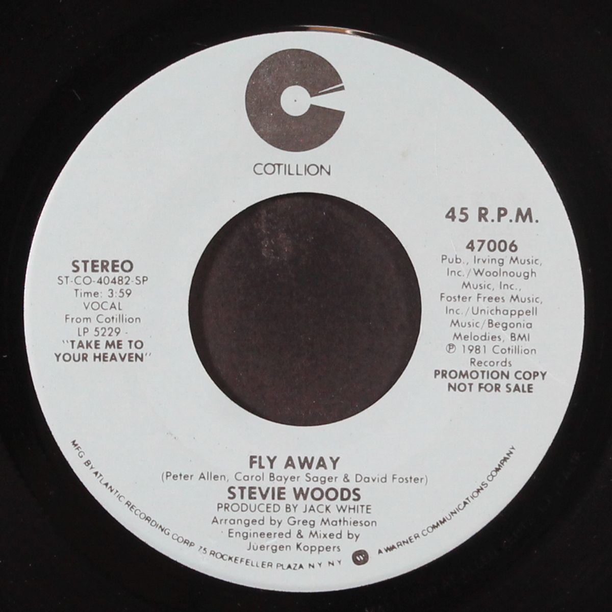 fly away / mono by STEVIE WOODS