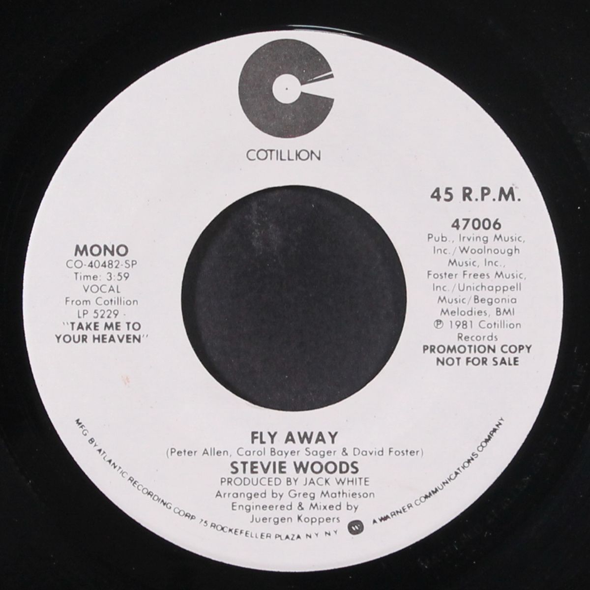 fly away / mono by STEVIE WOODS