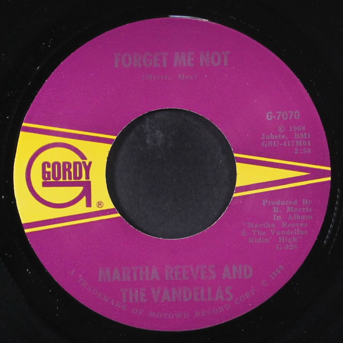 forget me not / i promise to wait my love by MARTHA REEVES & VANDELLAS