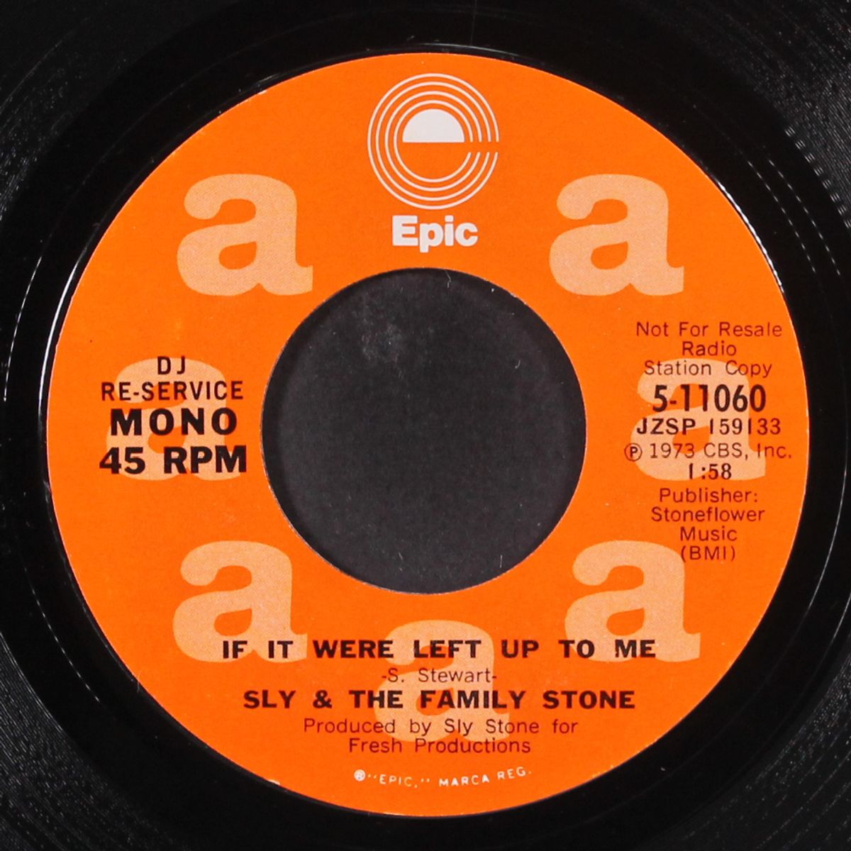 if it were left up to me / mono by SLY & THE FAMILY STONE