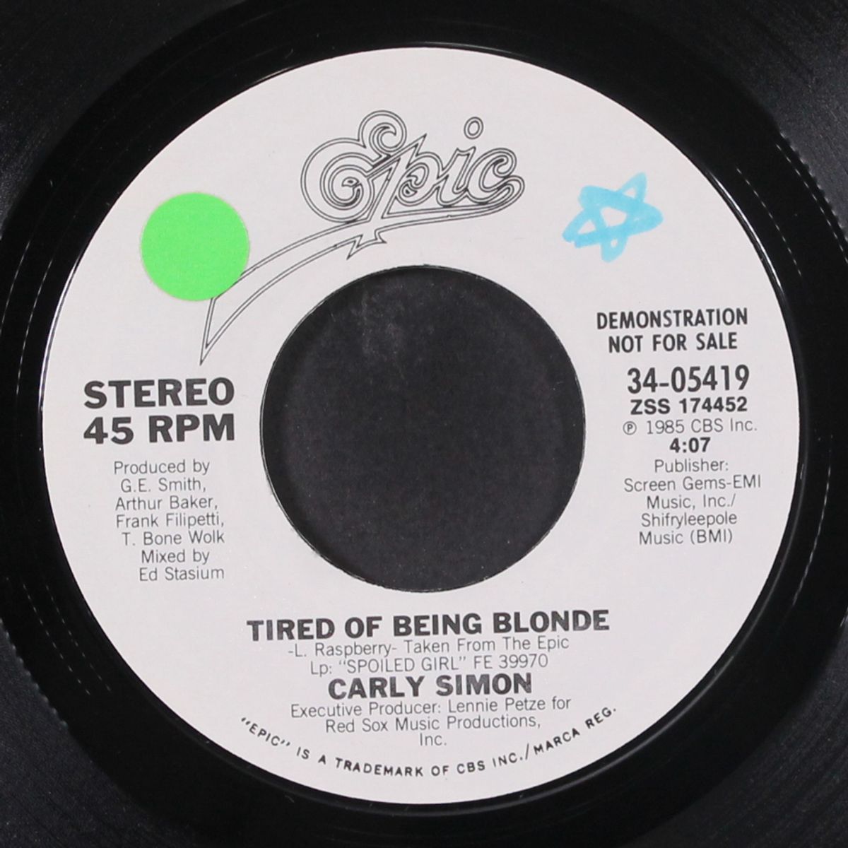 tired of being blonde by CARLY SIMON