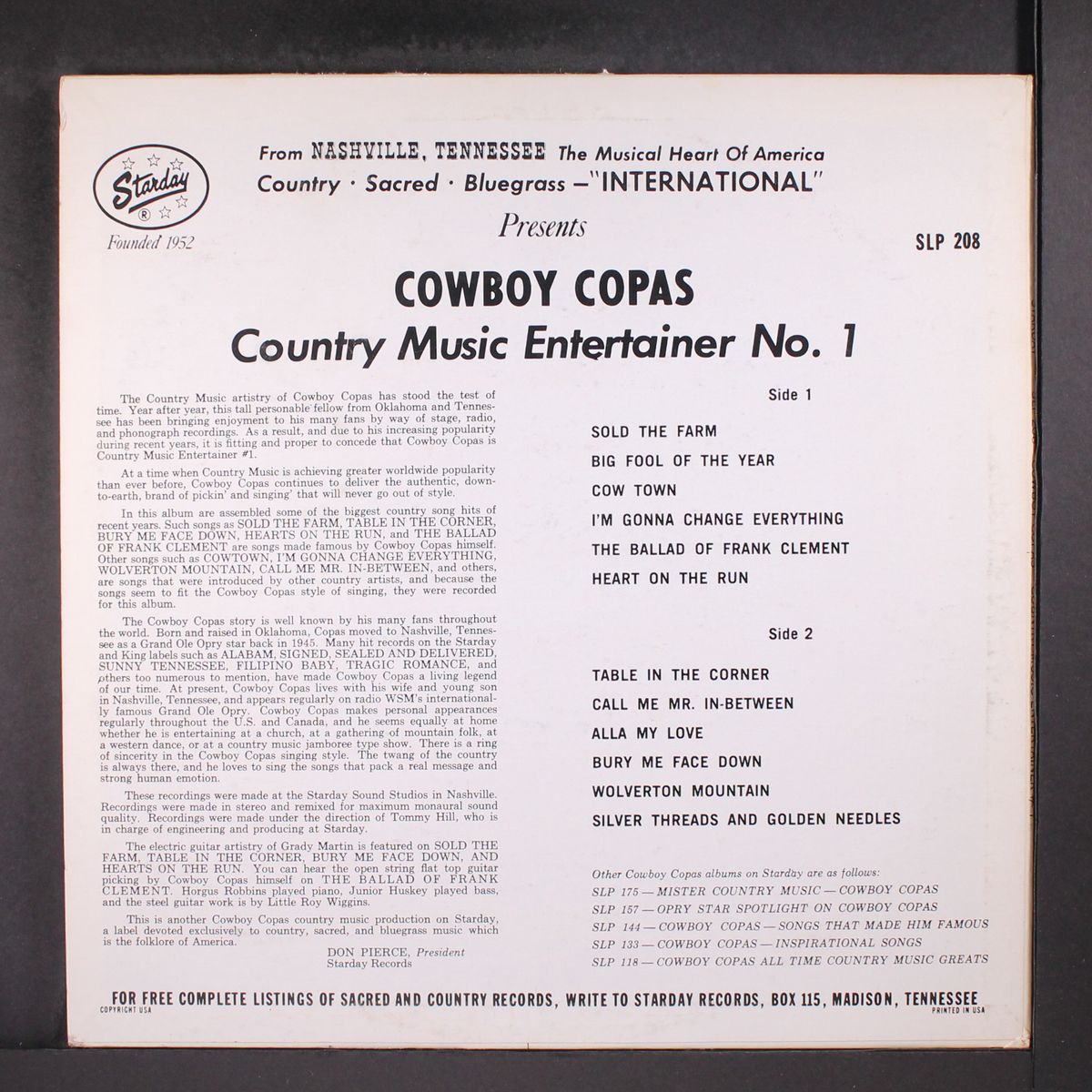 country music entertainer #1 by COWBOY COPAS