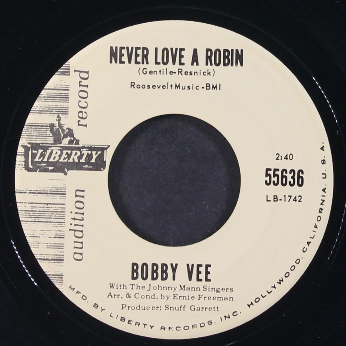 yesterday and you by BOBBY VEE
