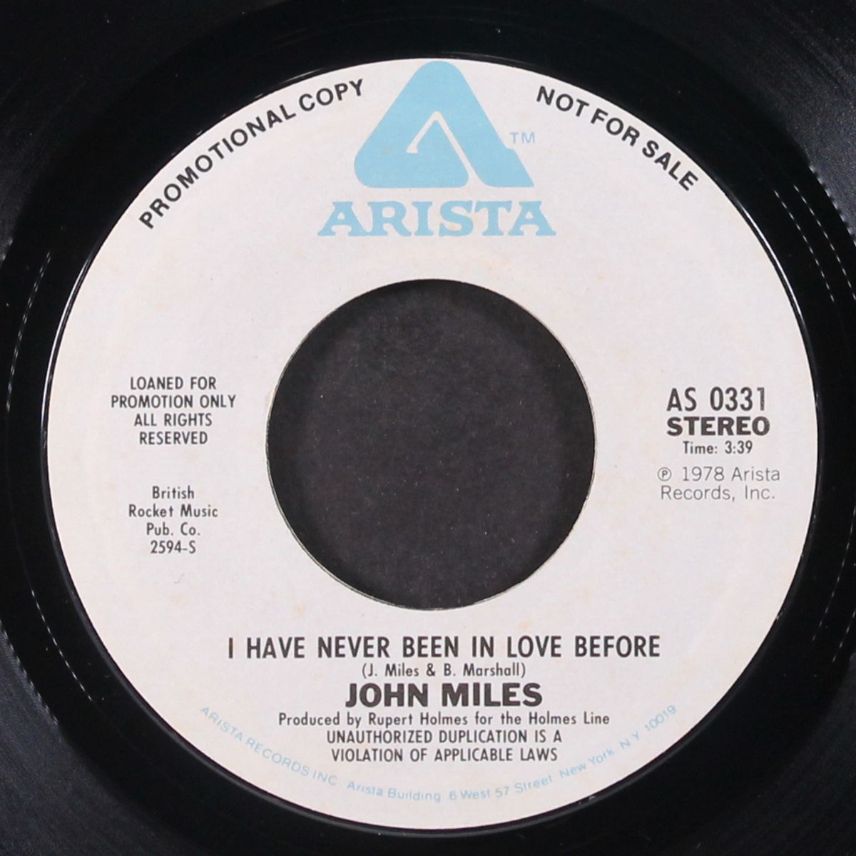 i have never been in love before / mono by JOHN MILES