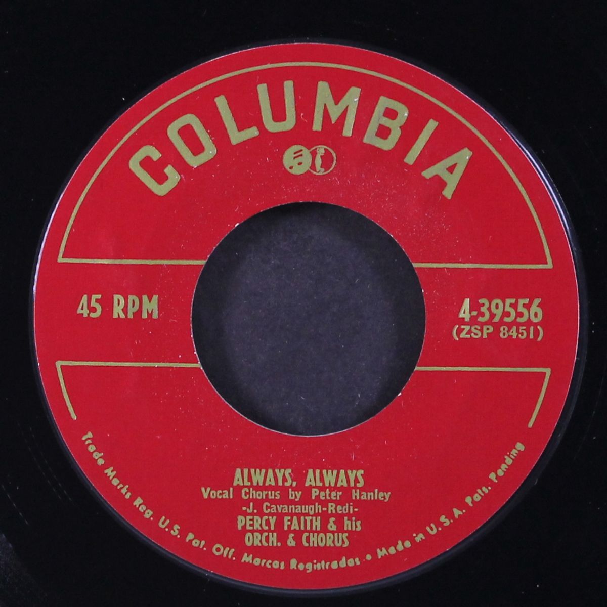 always, always / there she goes by PERCY FAITH
