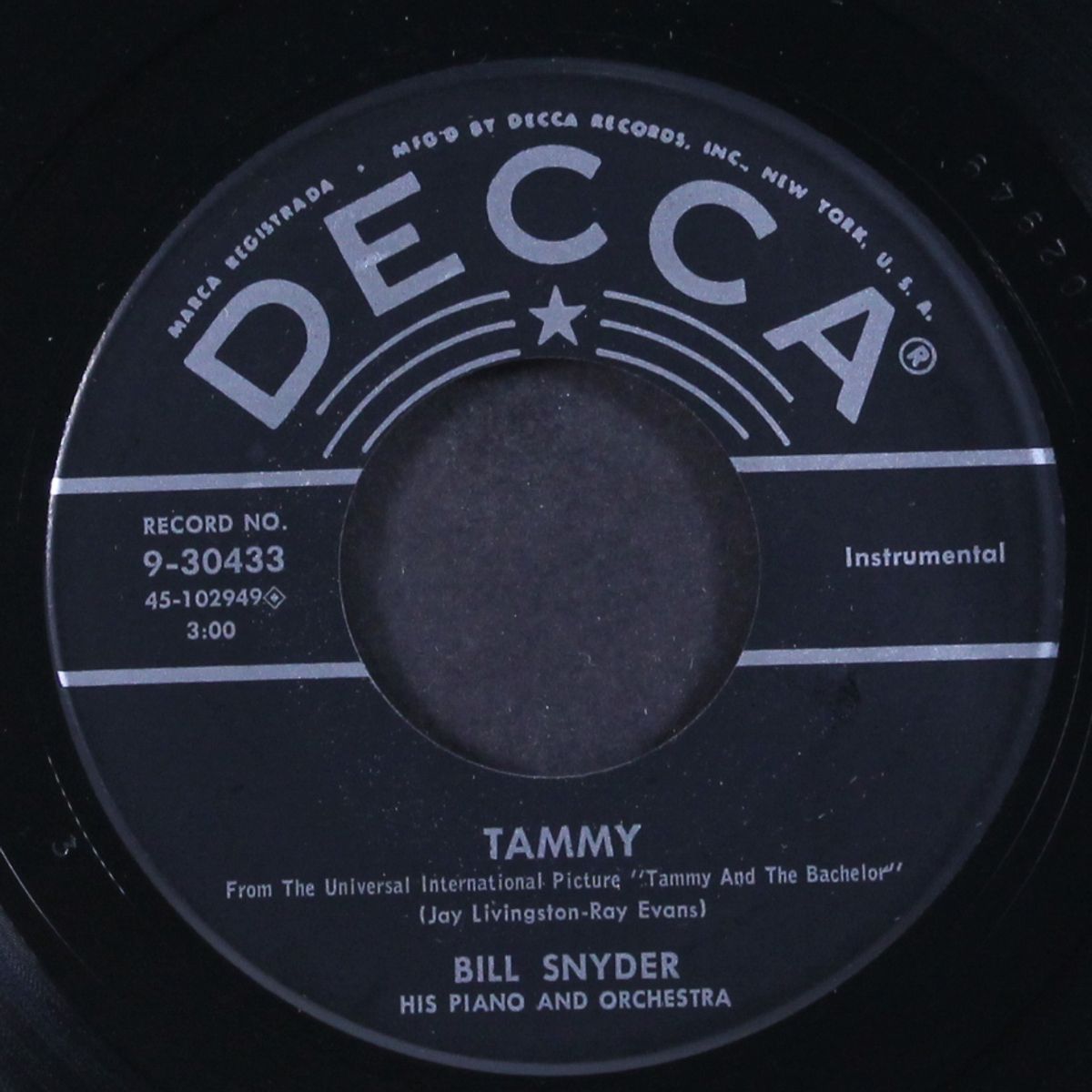 theme from a man of a thousand faces / tammy by BILL SNYDER