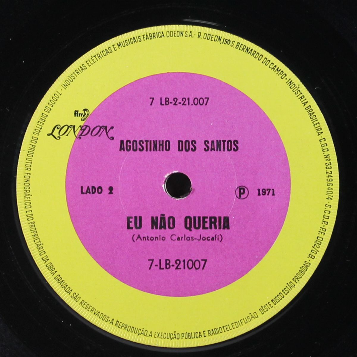 te quero, te quero / eu nao queria by AGOSTINHO DOS SANTOS