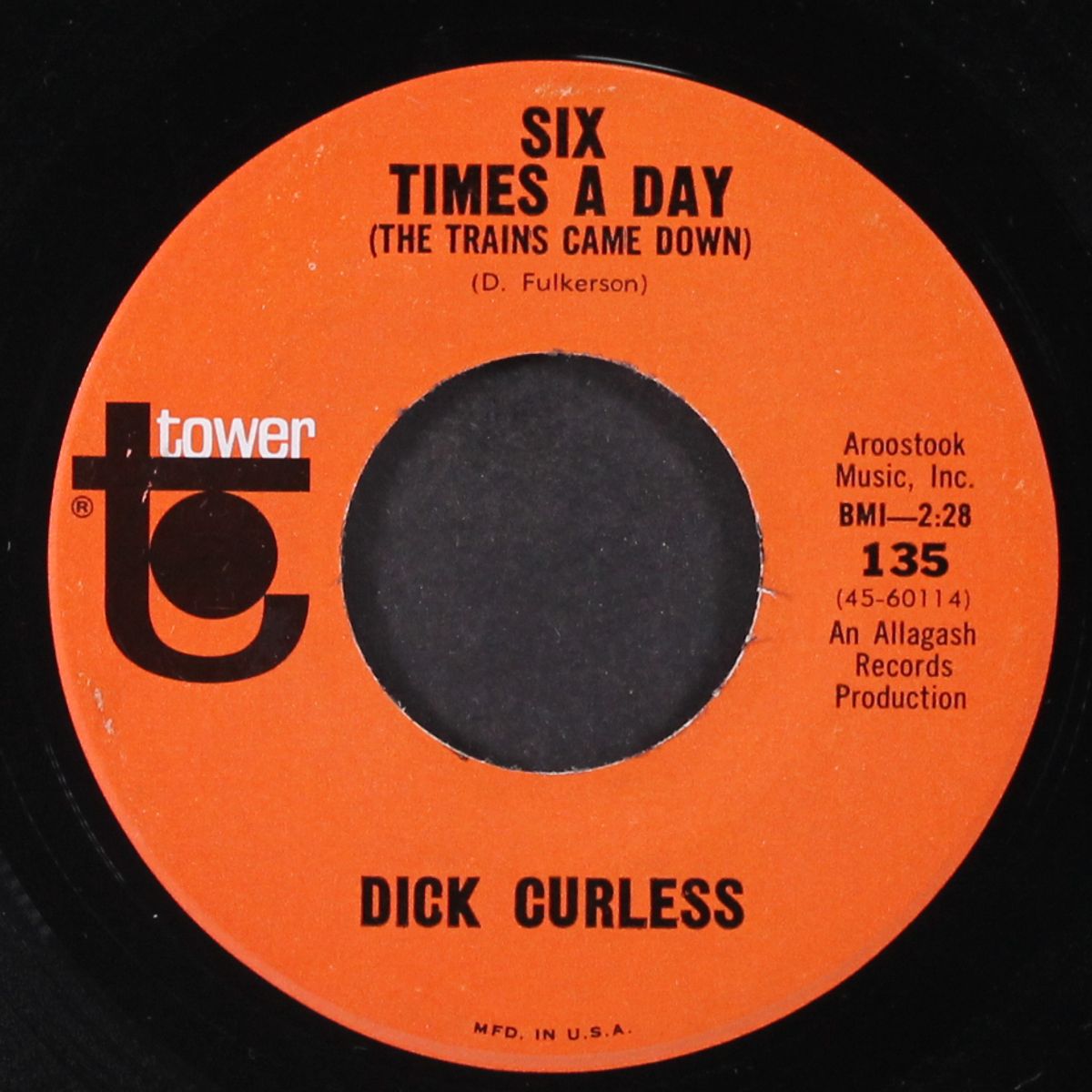 six times a day by DICK CURLESS