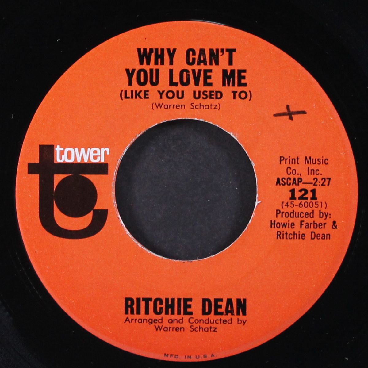why can't you love me by RITCHIE DEAN