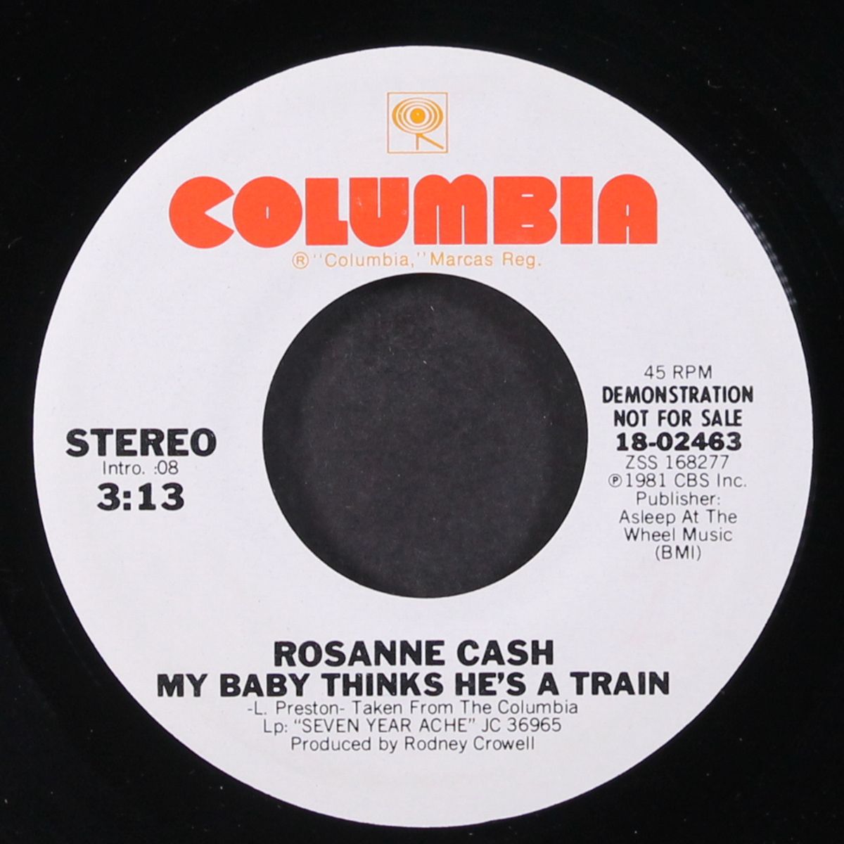 my baby thinks he's a train / same by ROSANNE CASH