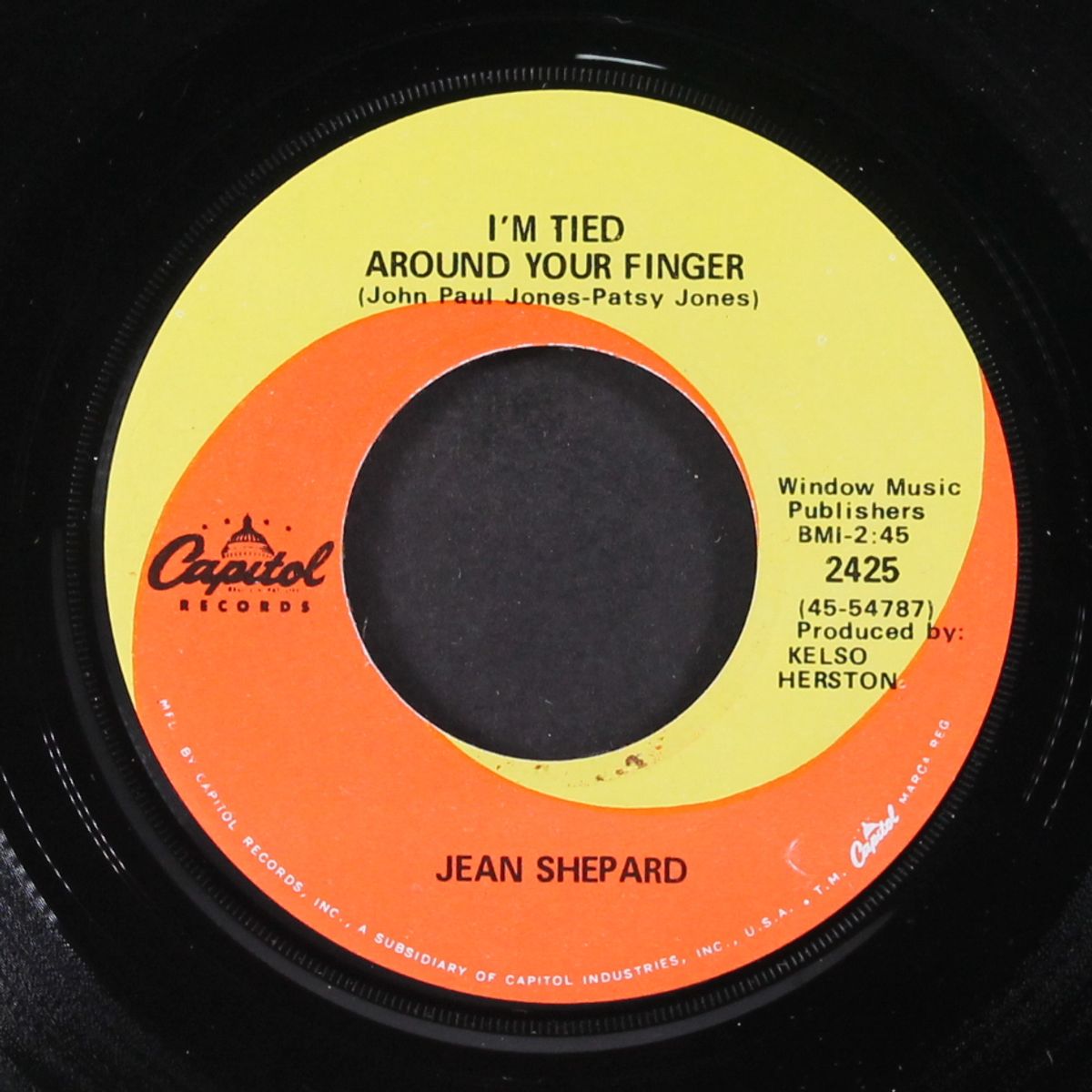 you're calling me sweetheart again / i'm tied around your finger by JEAN SHEPARD